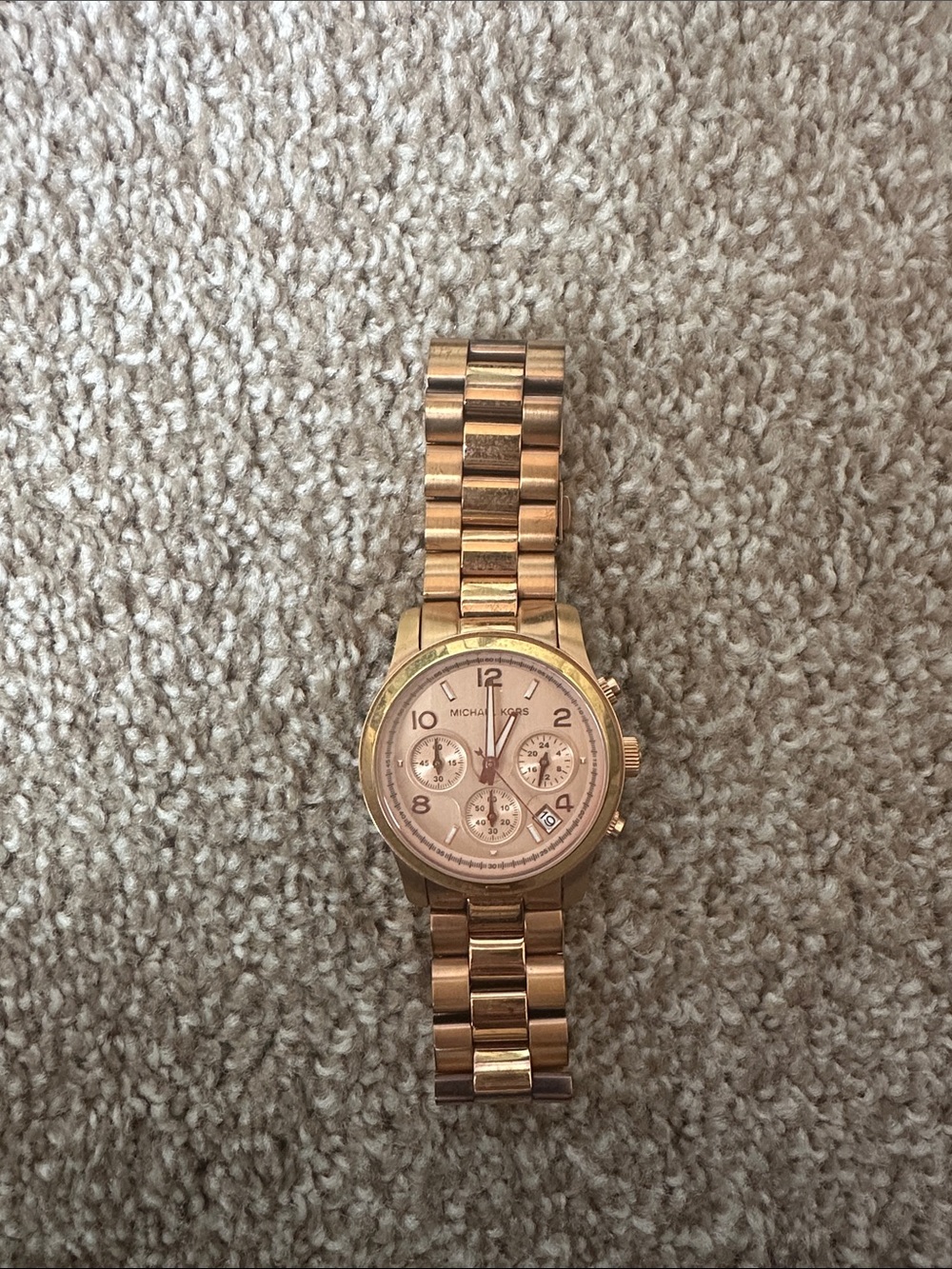 Michael Kors Rose Gold Tone Women's Chronograph Watch